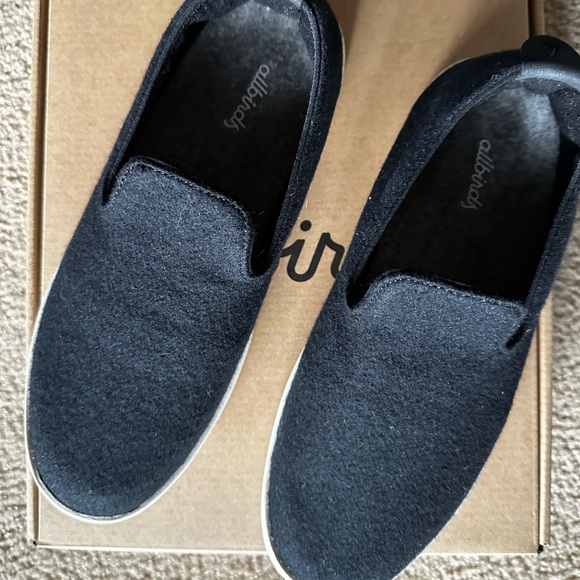 Allbirds NWT NIB Wool Loungers - Classic True Black, Cream Sole - Women’s Size 8 - Picture 4 of 12